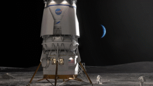 A NASA a Blue Origin holdkompját használhatja, ha a Starship kudarcot vall az Artemis III küldetésben