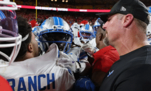 JuJu Smith-Schuster ütése miatt robbant ki verekedés a Chiefs–Lions meccsen