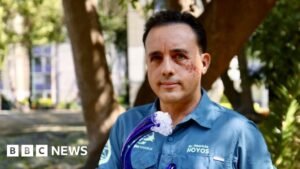 A biológus leharapja a cápa fejét abban a reményben, hogy