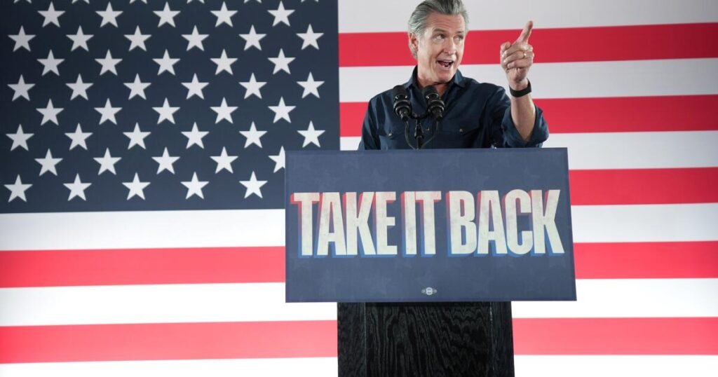 Newsom a Prop 50 győzelmét ünnepli, ásni kezd Trumpot a