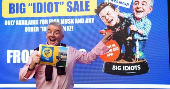 A Ryanair vezérigazgatója viszályok közepette elindította a „Great Idiots” üléseladást
