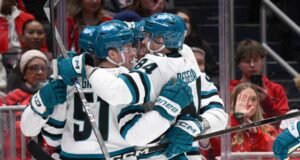 A San Jose Sharks, Maclin Celebrini vezet a Washington Capitals ellen| mobilit.hu