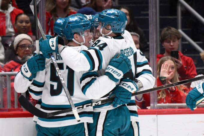 A San Jose Sharks, Maclin Celebrini vezet a Washington Capitals