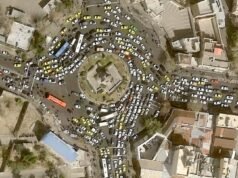 A térképen a támadások helyszínei Irán-szerte láthatók, beleértve a fővárost és egy jelentős nukleáris létesítmény helyszínét| mobilit.hu