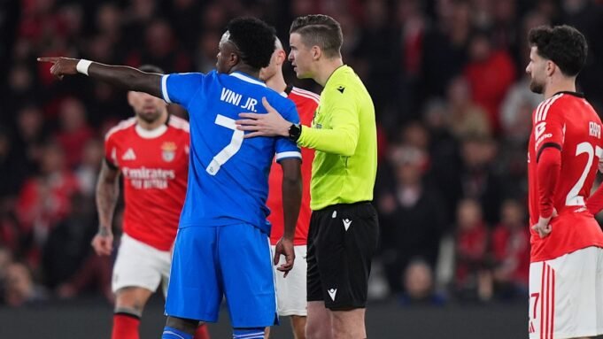 Leállt a Real Madrid–Benfica meccs Vinicius Junior rasszizmus vádja után,