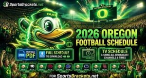 2026-os Oregon Ducks Football Menetrend, Nyomtatható PDF TV-menetrenddel| mobilit.hu